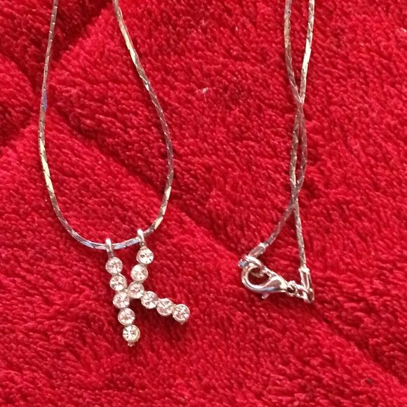 Lot of Vintage Rhinestone "K" Initial Jewelry and Key Ring - Picture 5 of 6